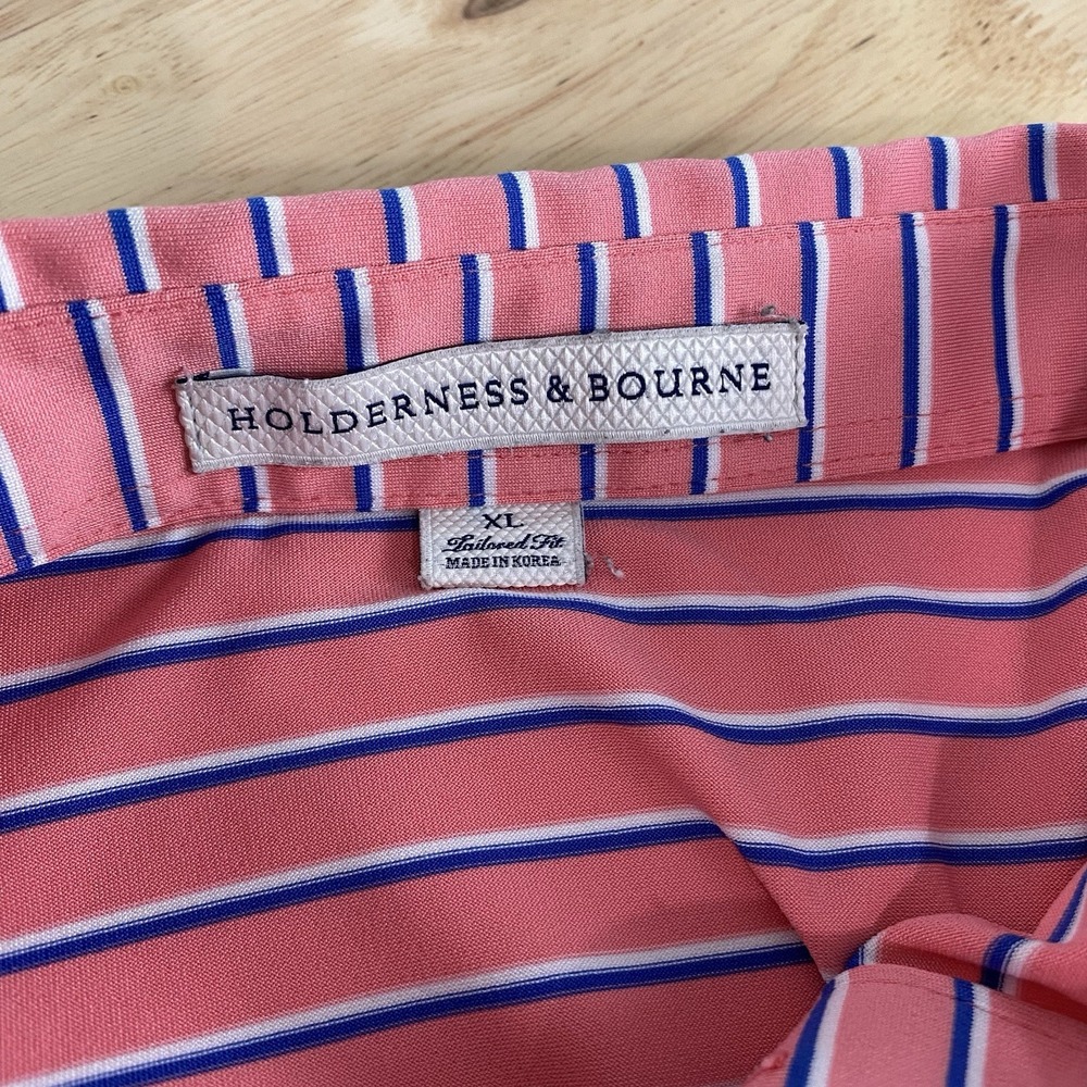 Holderness & Bourne Shirt Men's XL Polo Golf Polyester Stretch Golfing - Picture 9 of 13
